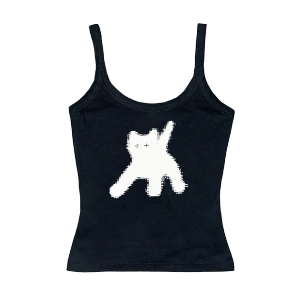 Sad Kitty Crop Top | Aesthetic Clothing