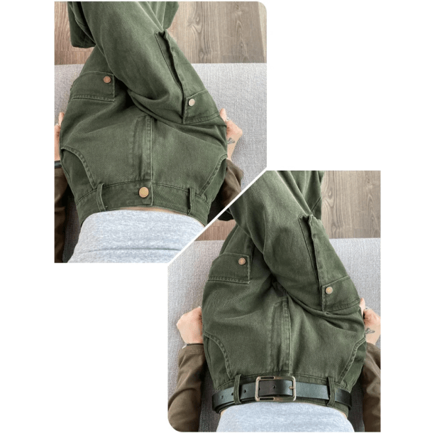 Grassy Green Cargo Jeans | Aesthetic Clothes