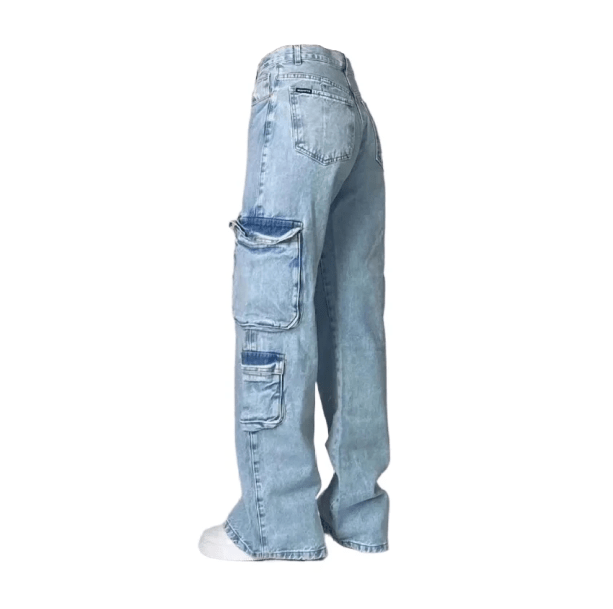 Sky Blue Street Style Jeans | Aesthetic Clothing