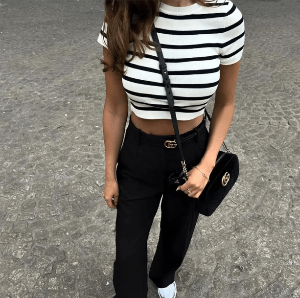 Nautical Crop Top - All Things Rainbow