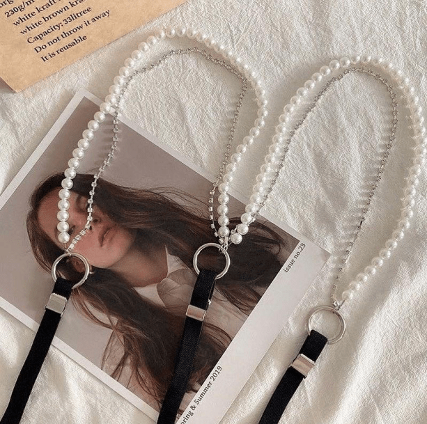 Pearl Suspenders | Aesthetic Accessories