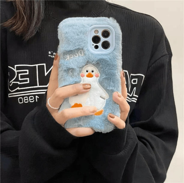 Fluffy Duck IPhone Case | Aesthetic IPhone Cover