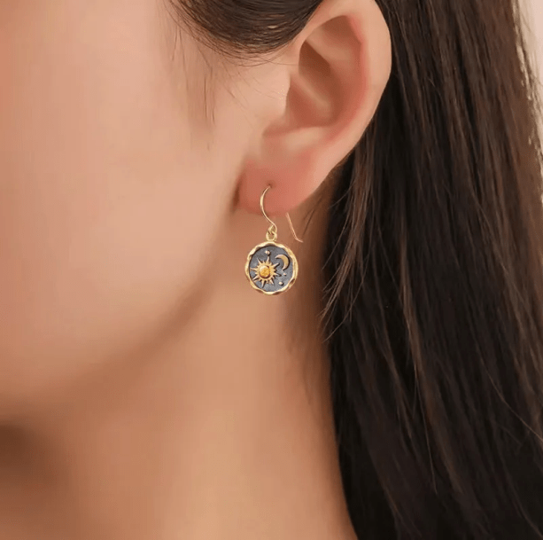 Sun And Moon Earrings | Aesthetic Jewelry