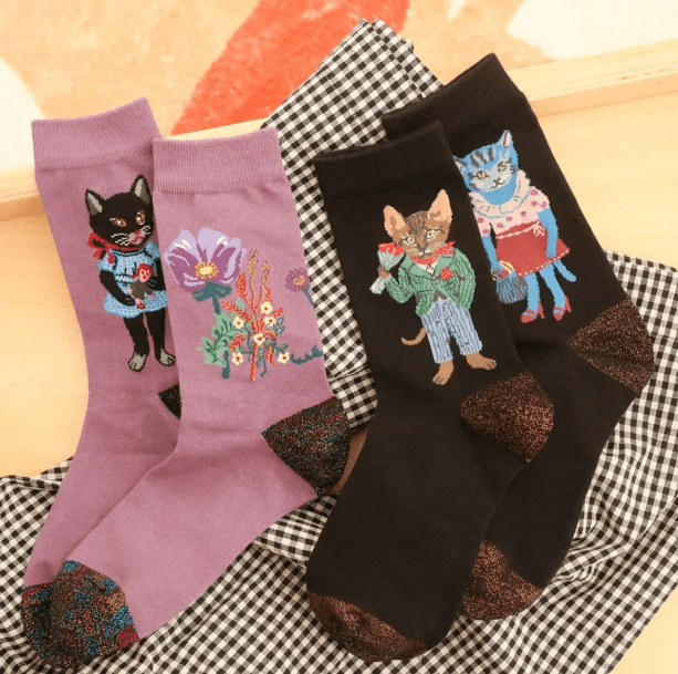 Forest Animals Socks | Aesthetic Accessories