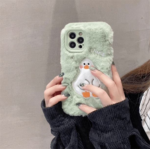 Fluffy Duck IPhone Case | Aesthetic IPhone Cover