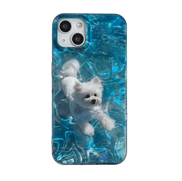 Swimming Puppy IPhone Case