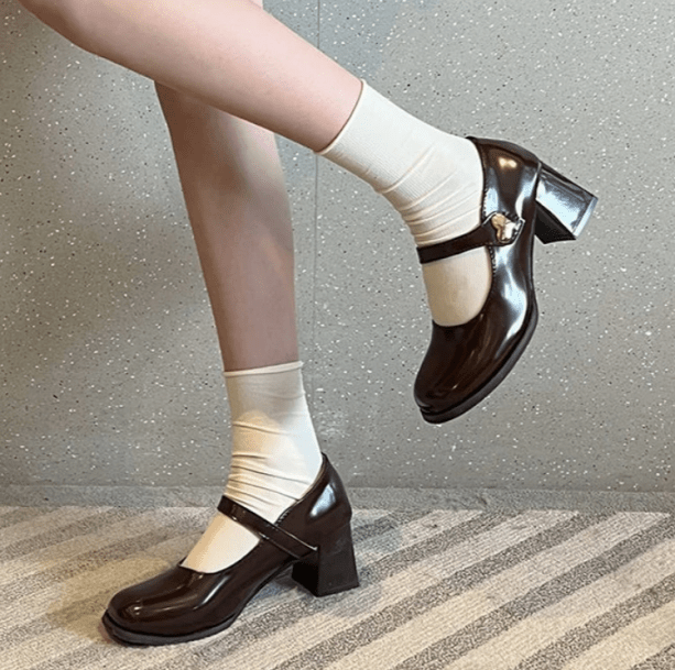 Dark Academia High Heel Shoes - All Things Rainbow