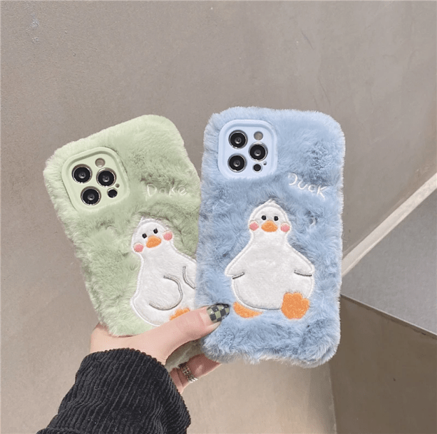 Fluffy Duck IPhone Case | Aesthetic IPhone Cover