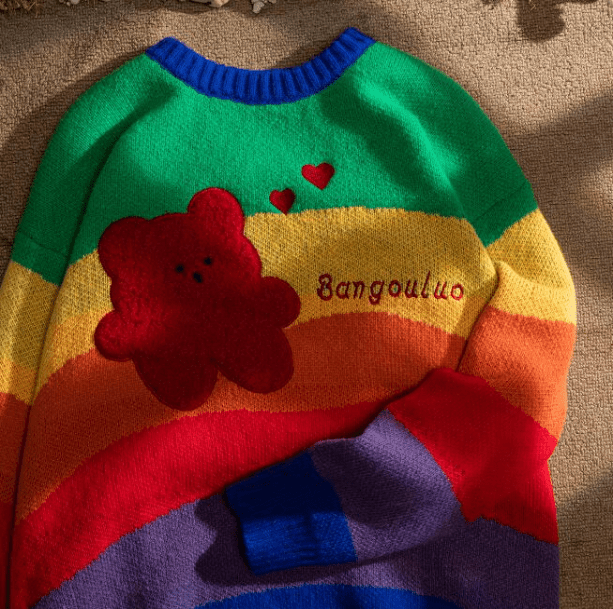 Rainbow Bear Sweater