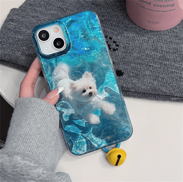 Swimming Puppy IPhone Case