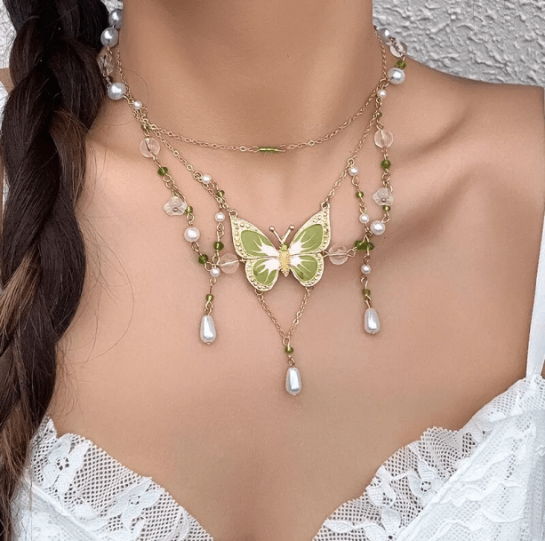 Fairycore Butterfly Necklace | Aesthetic Jewelry