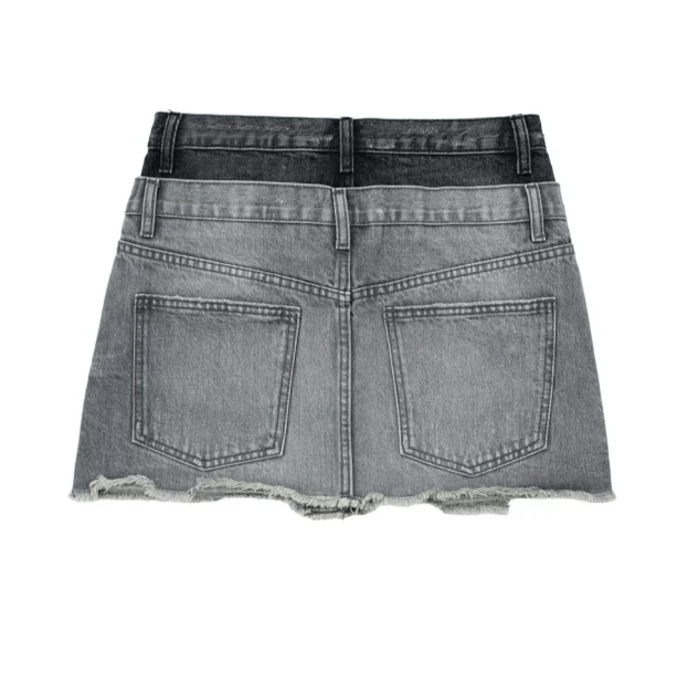 Dark Denim Mini Skirt | Aesthetic Clothing