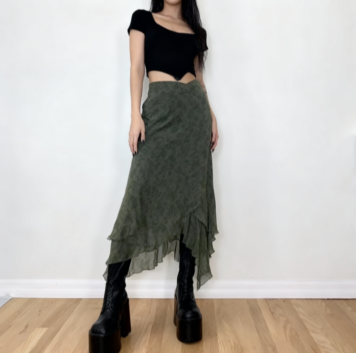 Mystic Moss Aesthetic Skirt | Aesthetic Skirt