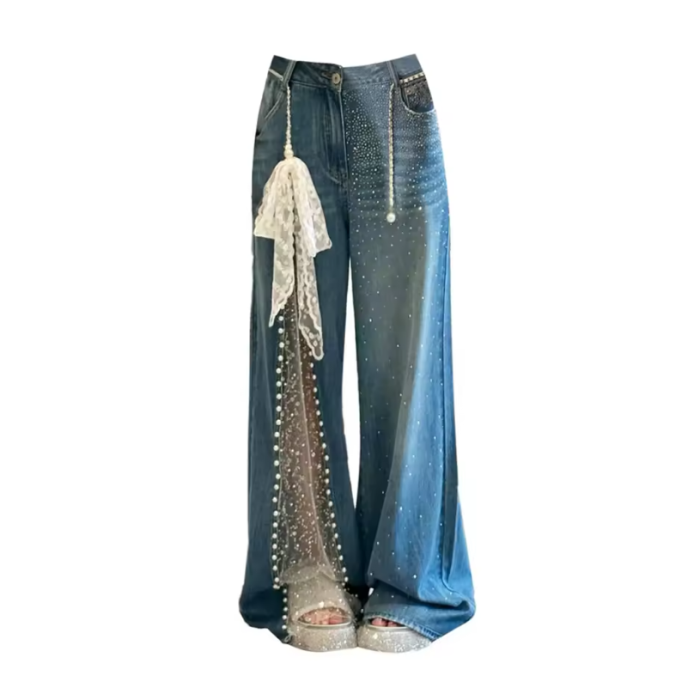 Old Soul Lace Jeans | Aesthetic Jeans