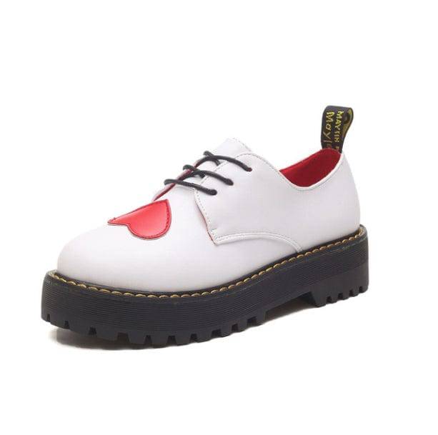 Love Heart Oxford Shoes | Aesthetic Shoes