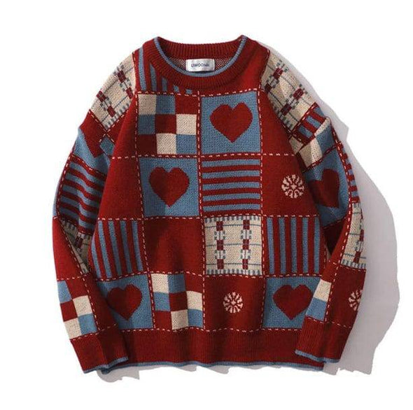 Vintage Heart Sweater - All Things Rainbow
