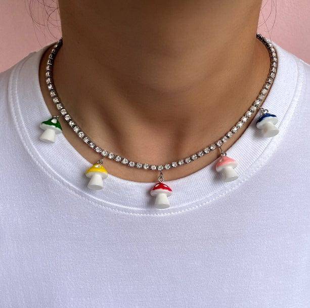 Indie Mushroom Necklace - All Things Rainbow