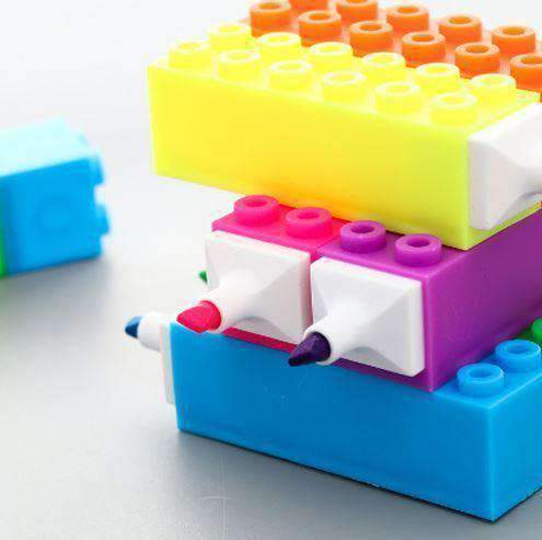 Lego Highlighters | Aesthetic Stationery