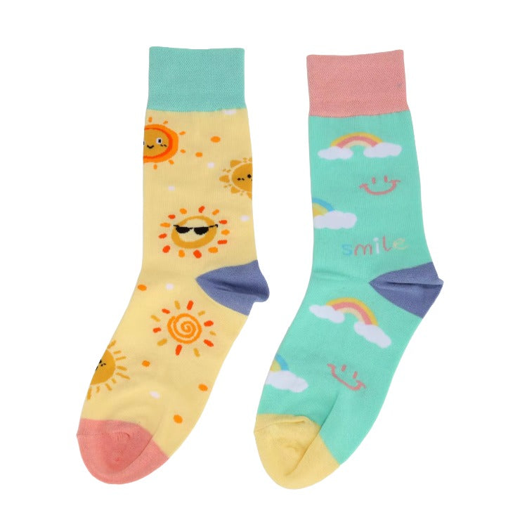 Dopamine Pastel Socks - Pastel Mismatched Aesthetic Socks