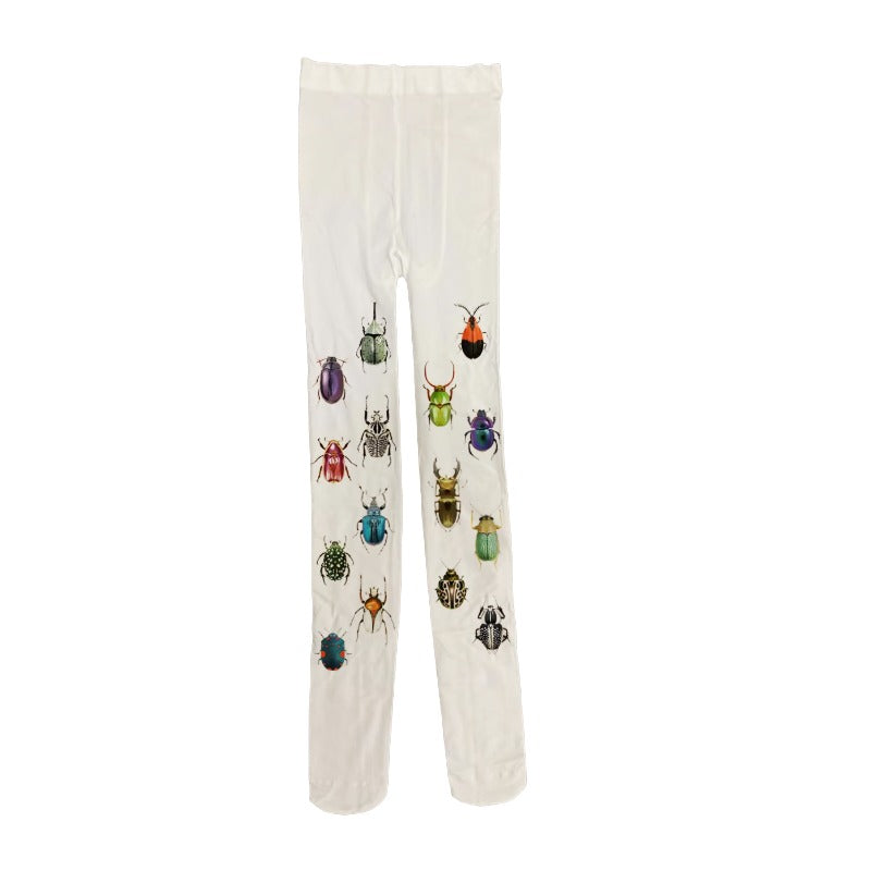 Insect Print Tights - Quirky Aesthetic Tights