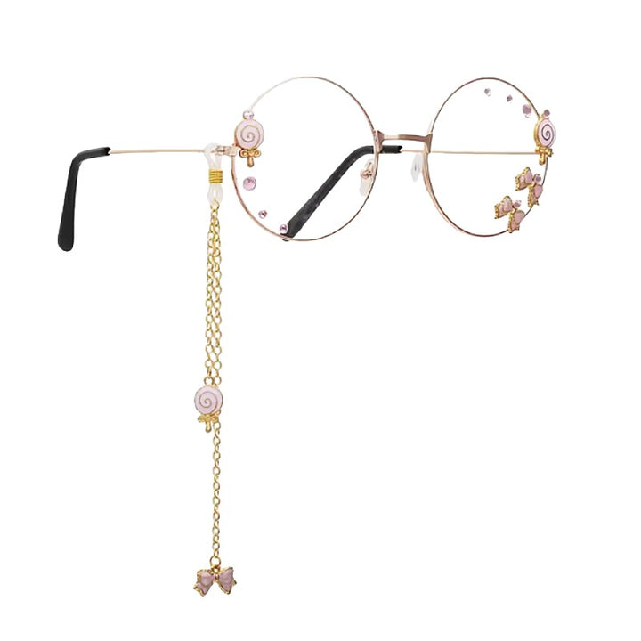 Pink Charm Glasses - Round Aesthetic Glasses