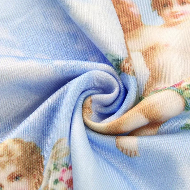 Pastel Blue Cupid Angel Crop Top – Y2K Soft Girl Aesthetic
