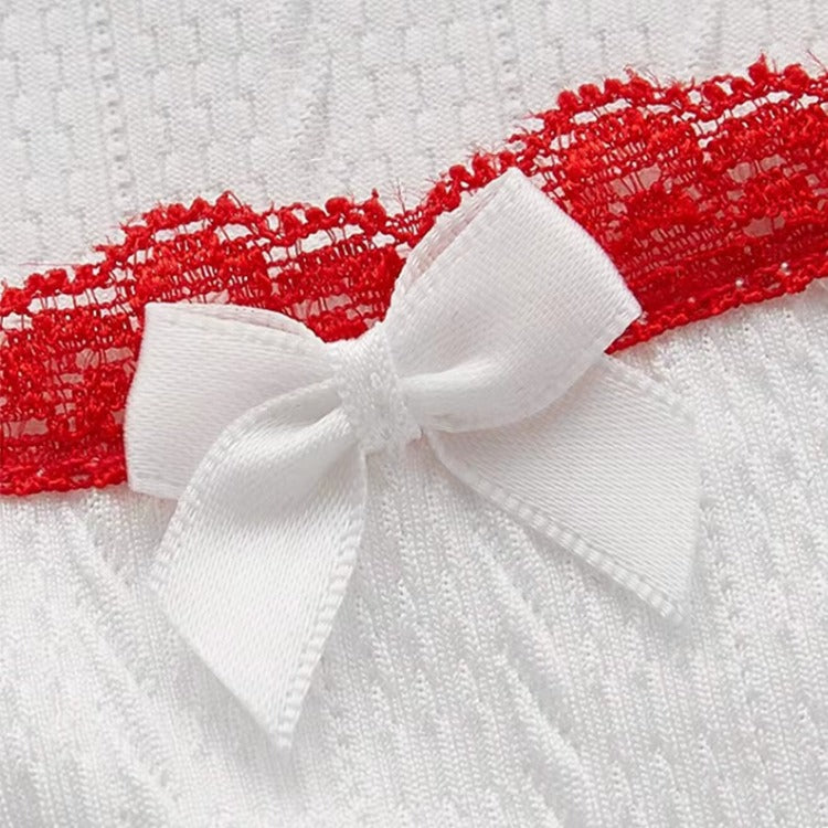 Cherry Bomb Crop Top – Y2K Red Lace Aesthetic Top