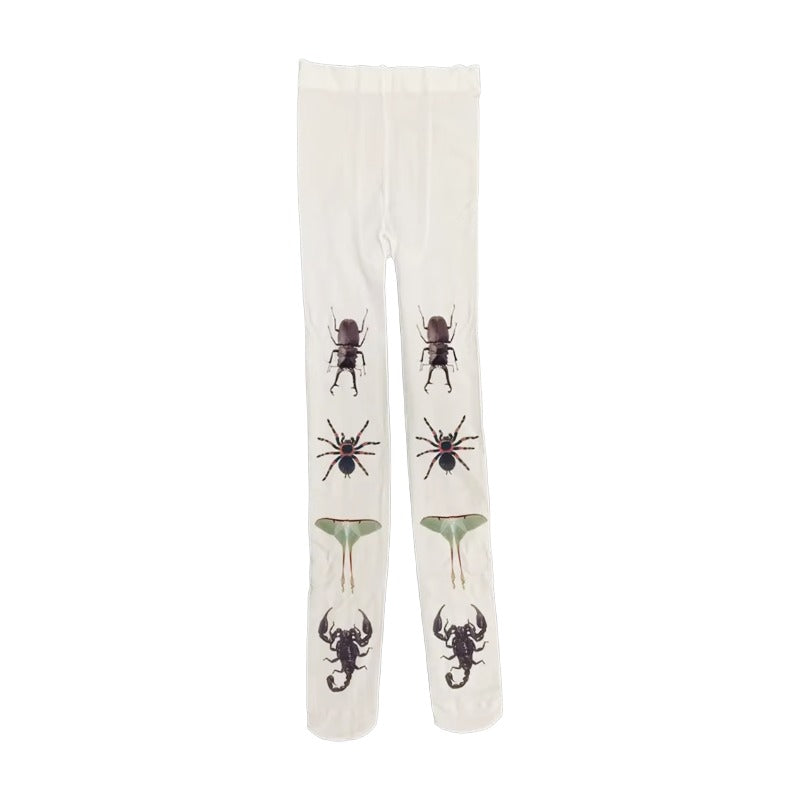 Spider Print Tights – Gothic Aesthetic Tights