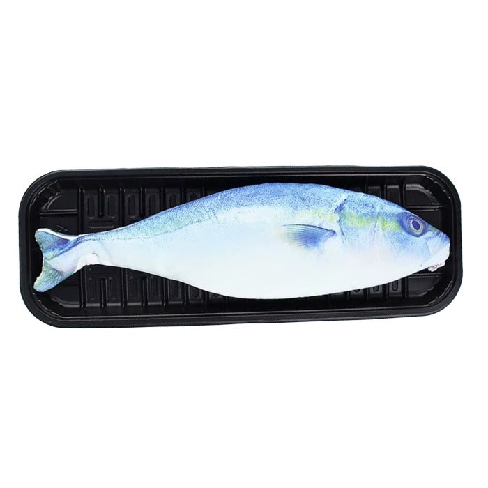 Fish Shape Pencil Case – Cute Aesthetic Canvas Pencil Pouch
