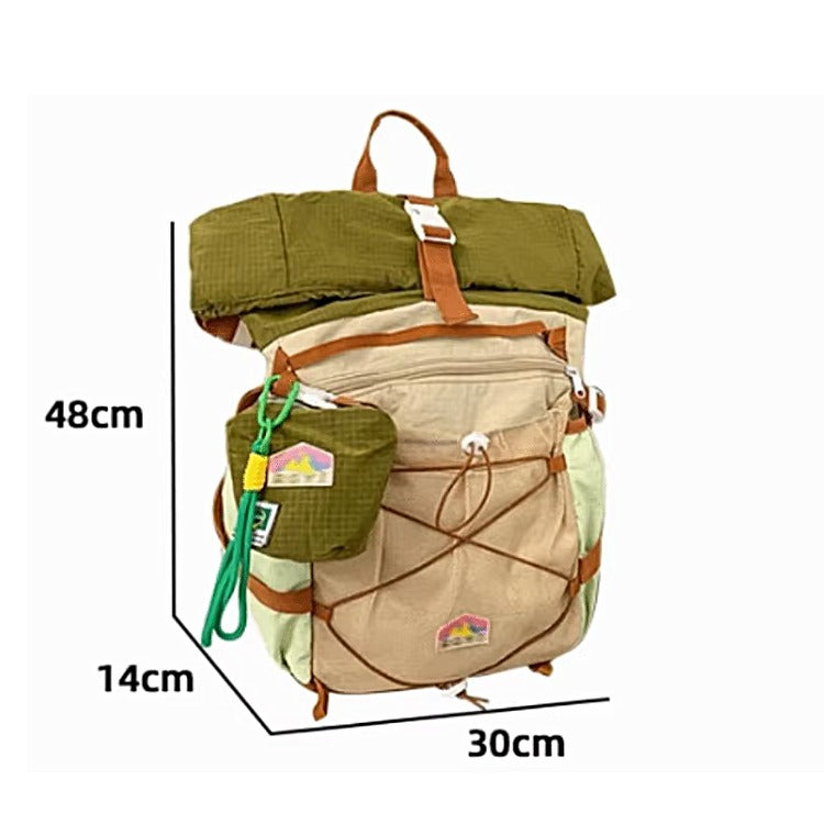 Japanese Style School Backpack – Y2K Utility Book Bag