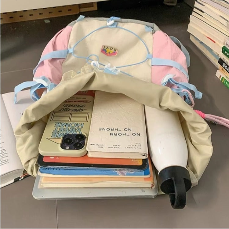 Japanese Style School Backpack – Y2K Utility Book Bag