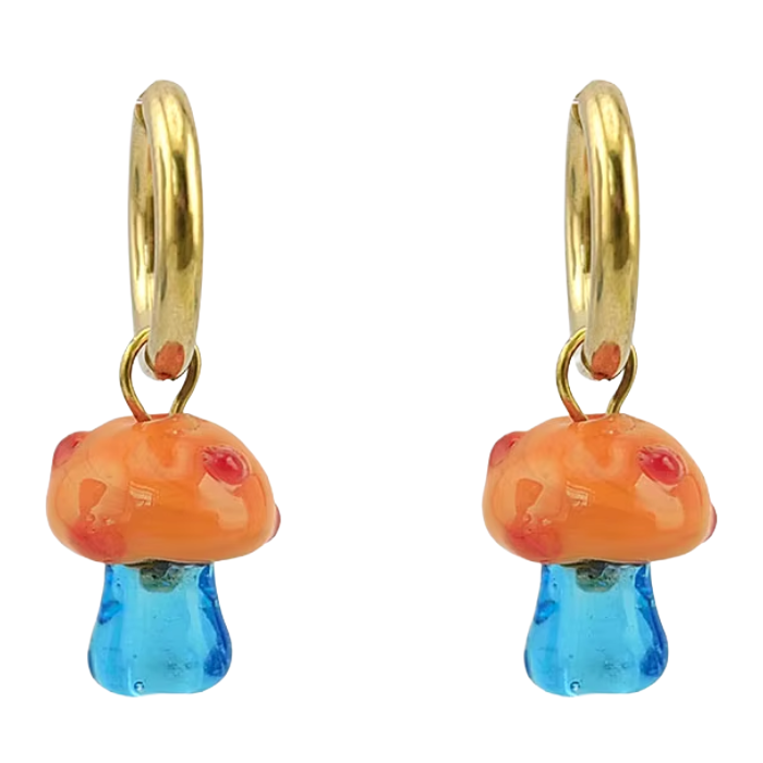 Mushroomcore Earrings – Cottagecore Fairycore Jewelry