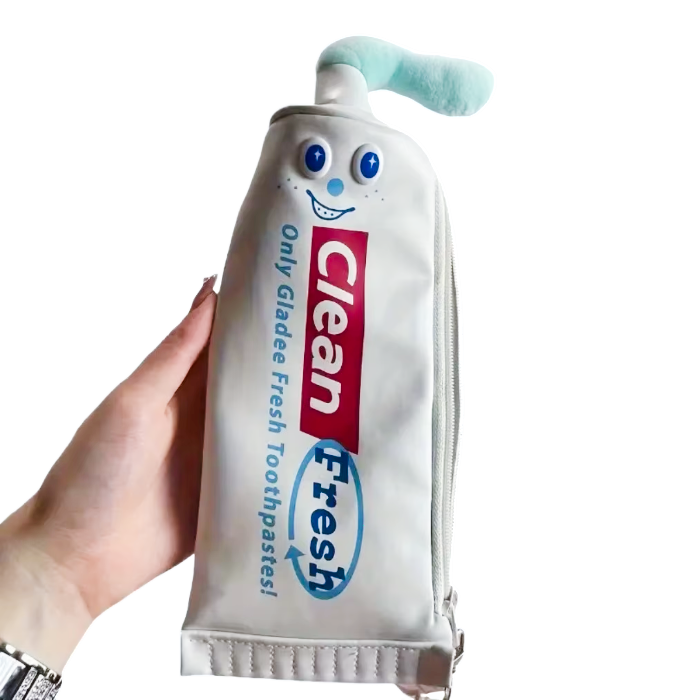 Cute Toothpaste Pencil Case – Kawaii Y2K Novelty Pencil Pouch