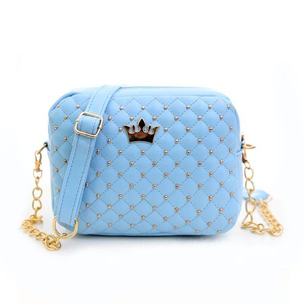Crown Quilted Handbag - All Things Rainbow