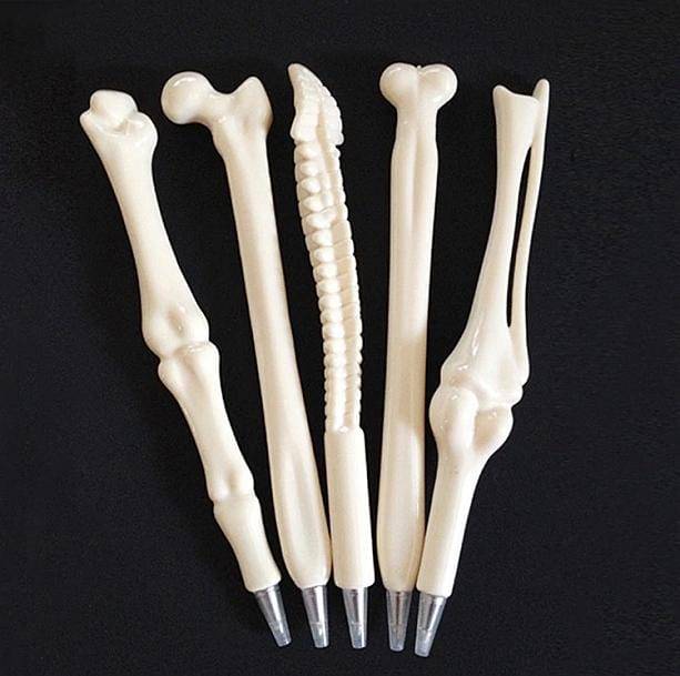 Set of 5 Bone Shape Pens - All Things Rainbow