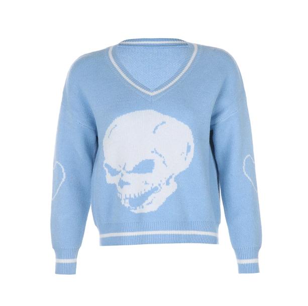 E-Girl Skull Sweater - All Things Rainbow