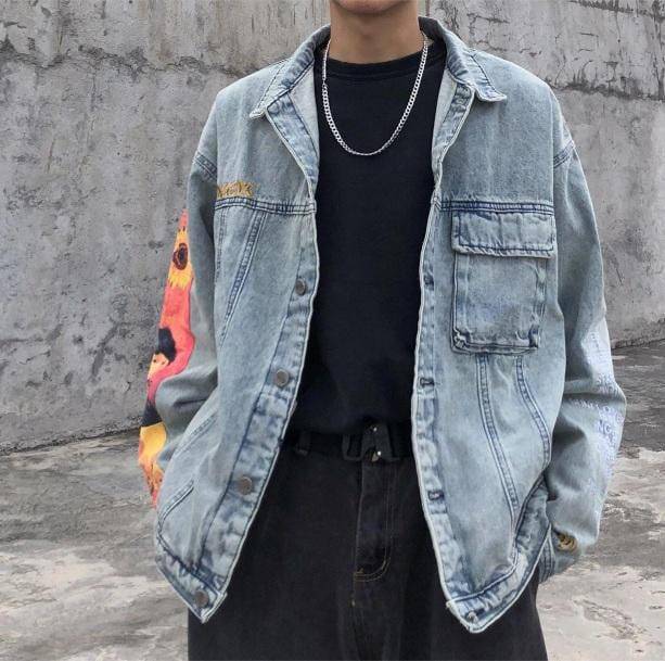 Famous Artist Denim Jacket | Aesthetic Apparel