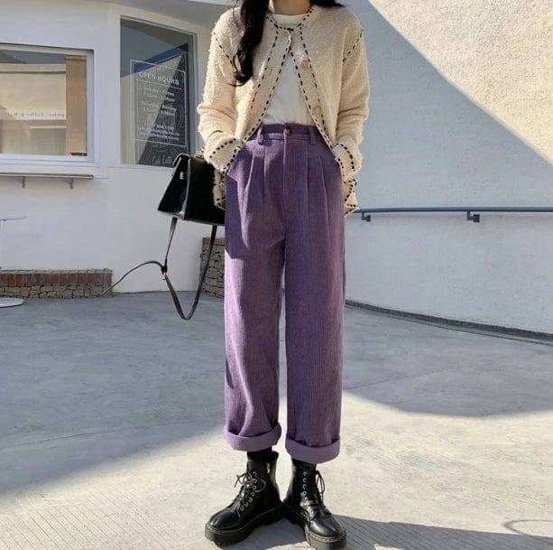 Grandmacore Corduroy Pants | Aesthetic Pants