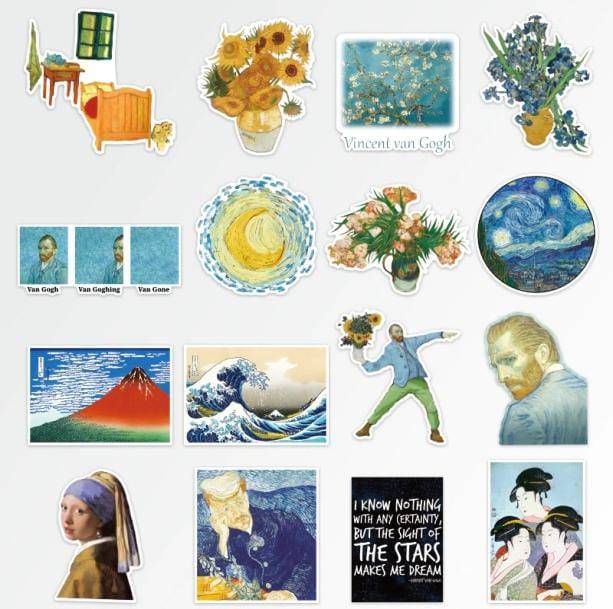 Van Gogh Stickers - All Things Rainbow