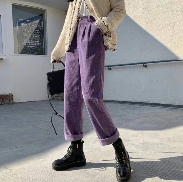 Grandmacore Corduroy Pants | Aesthetic Pants