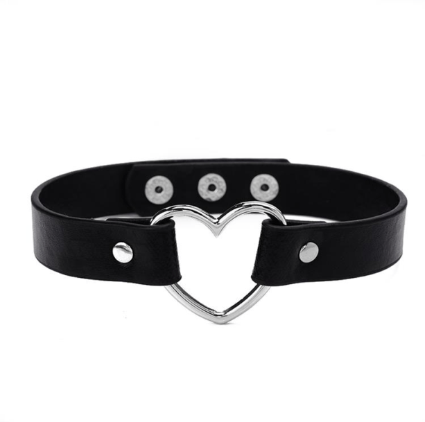 Black Heart Choker | Aesthetic Necklaces