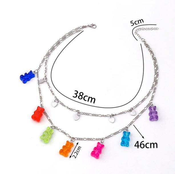 Gummy Bear Necklace | Aesthetic Fashion Shop