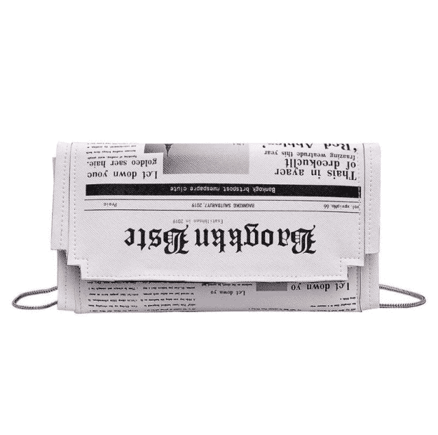 Newspaper Handbag | Aesthetic Bags And Accessories