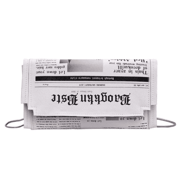 Newspaper Handbag - All Things Rainbow