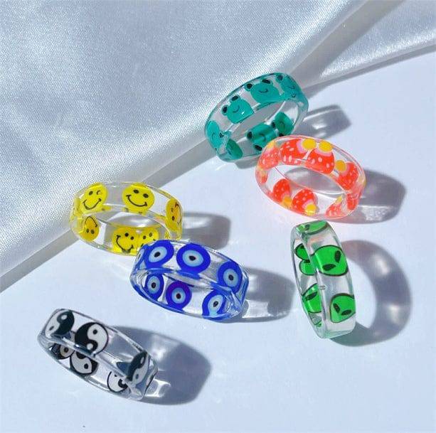 Pink Preppy Rings Preppy Rings | Aesthetic Clothes & Accessories โ All Things Rainbow