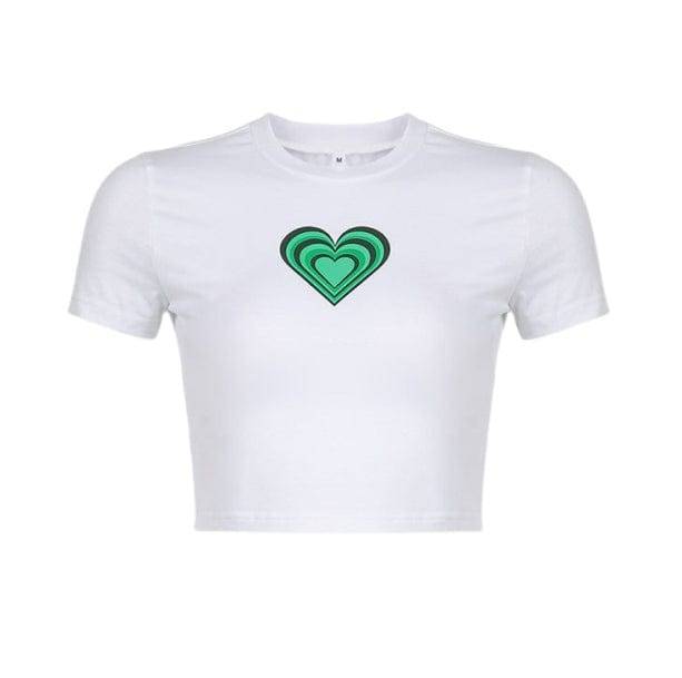 Y2K Heart Crop Top - All Things Rainbow