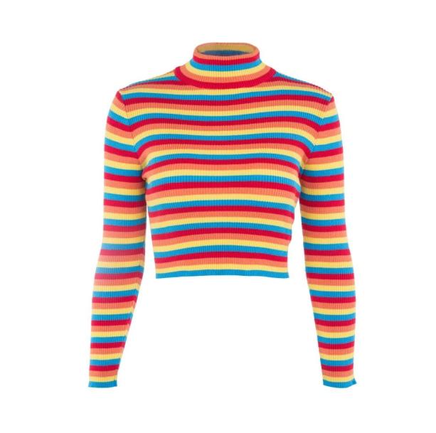 Rainbow Turtleneck Sweater - All Things Rainbow