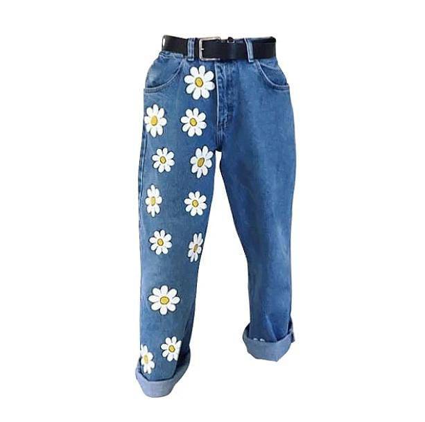 Daisy Flower Pants | Aesthetic Apparel & Accessories