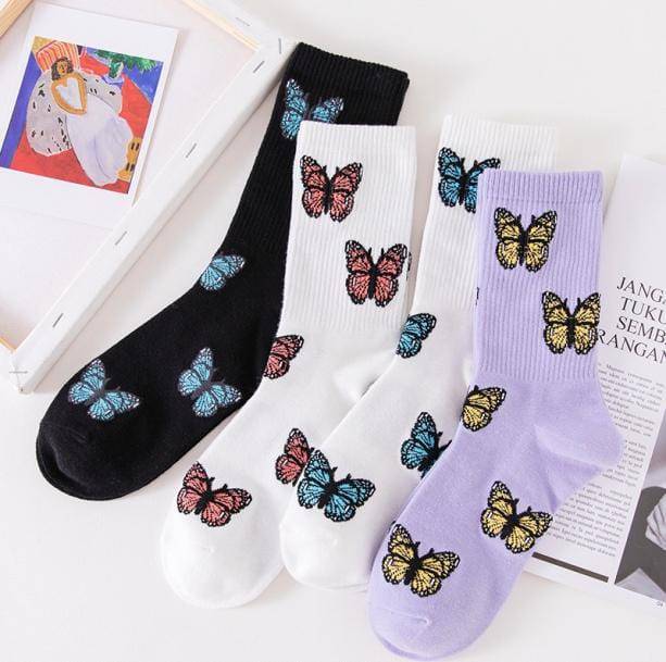 Butterfly Socks - All Things Rainbow