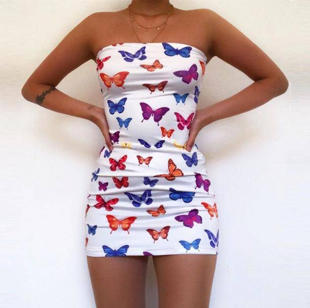 Aesthetic Butterfly Mini Dress | Aesthetic Clothes